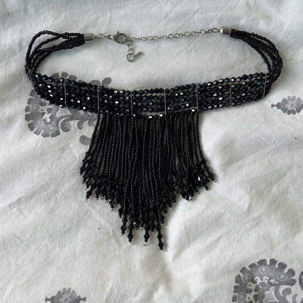 Black delicate choker